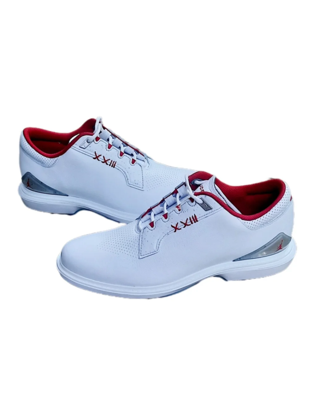 Nike Jordan ADG 5 Spikeless Golf Shoes White Red FQ6642-101 Size 8